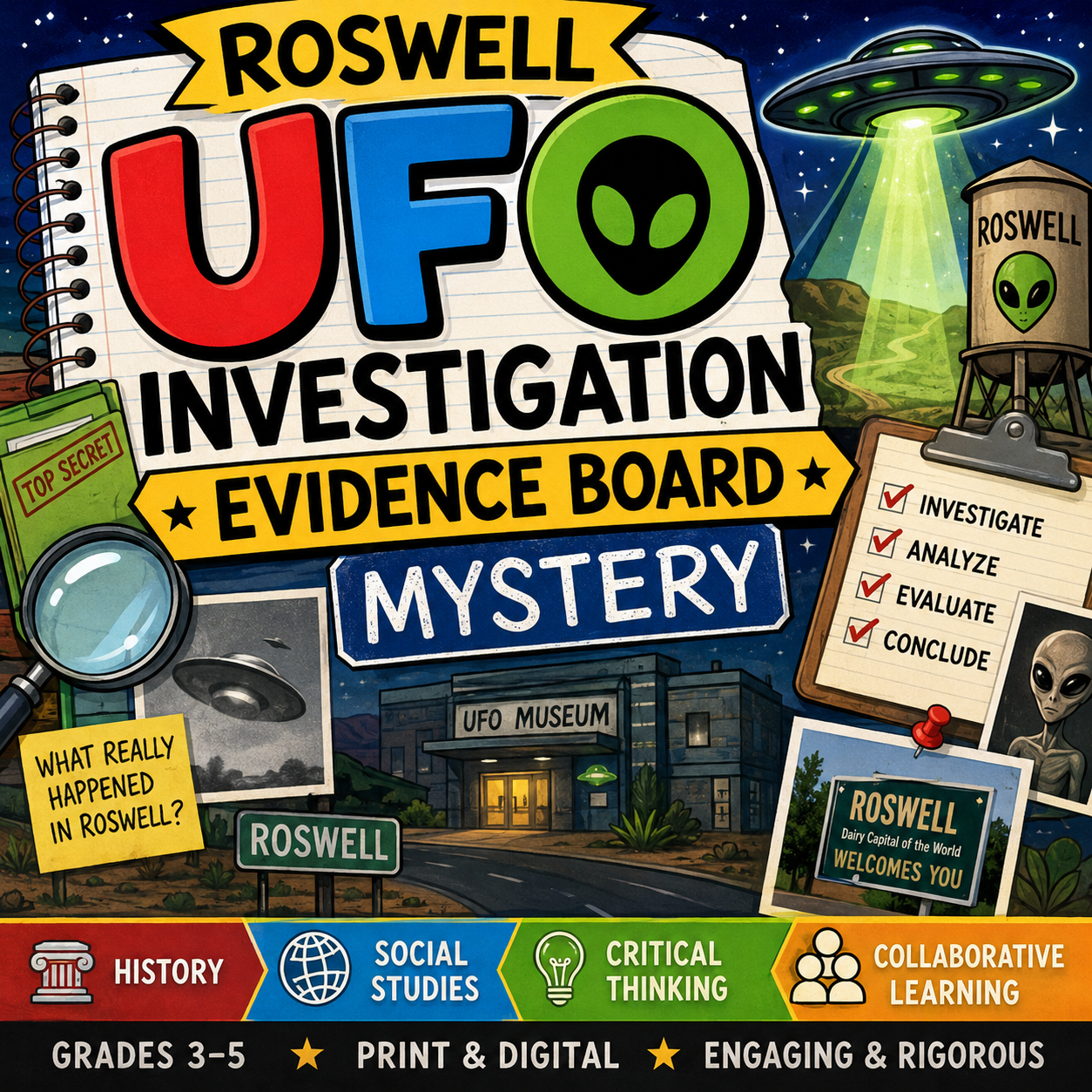 🛸 Teaching Students to Question the Evidence: The Roswell UFO Investigation